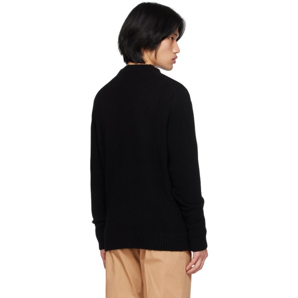 메종키츠네 Maison Kitsune Black Baby Fox Cardigan 231389M200004