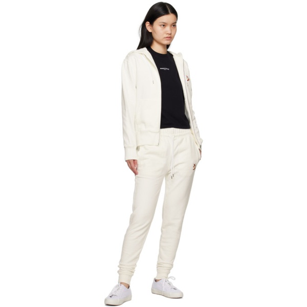 메종키츠네 Maison Kitsune 오프화이트 Off-White Chillax Fox Lounge Pants 231389F086004