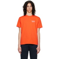 Maison Kitsune Orange Mini Handwriting T-Shirt 231389M213058