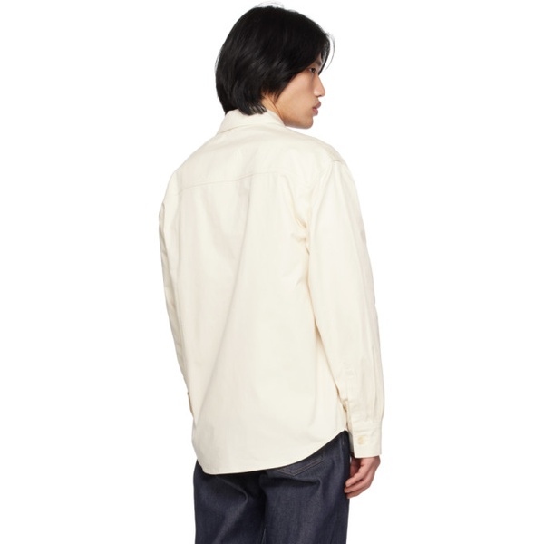 메종키츠네 Maison Kitsune 오프화이트 Off-White Embroidered Shirt 231389M180002