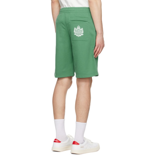 메종키츠네 Maison Kitsune Green Crest Shorts 232389M193001