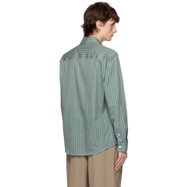 메종키츠네 Maison Kitsune Green Casual Shirt 232389M192015