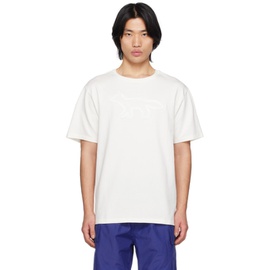 Maison Kitsune 오프화이트 Off-White Contour Fox T-Shirt 231389M213043