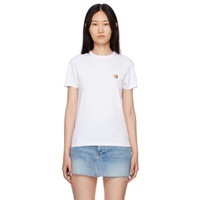 Maison Kitsune White Fox Head Patch Classic T-Shirt 222389F110082