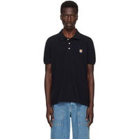 Maison Kitsune Black Fox Head Polo 242389M212014