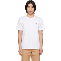 Maison Kitsune White Fox Head T-Shirt 231389M213024