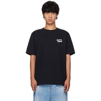 Maison Kitsune Black Handwriting T-Shirt 242389M213007