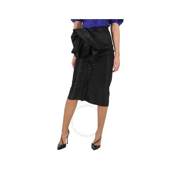 메종마르지엘라 메종마르지엘라 Maison Margiela Ladies Black Floral-Detail Midi Skirt S51ME0005S60450-900