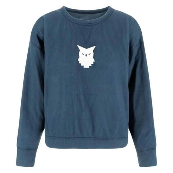 메종마르지엘라 메종마르지엘라 Maison Margiela Ladies Indigo Owl Print Sweatshirt S31GU0028S23396470