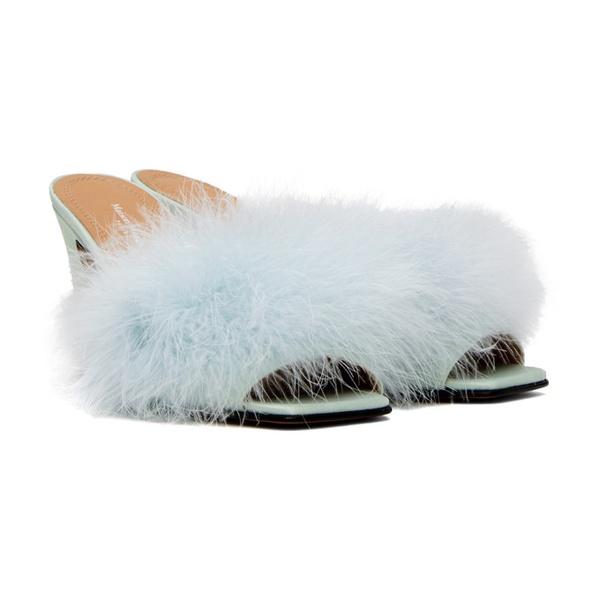 메종마르지엘라 메종마르지엘라 Maison Margiela Blue Feather Mules 241168F125001