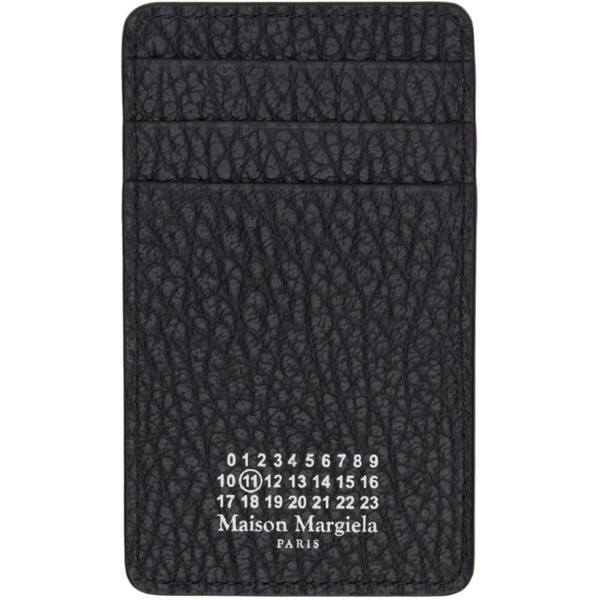 메종마르지엘라 메종마르지엘라 Maison Margiela Black Four Stitches Card Holder 241168M163010