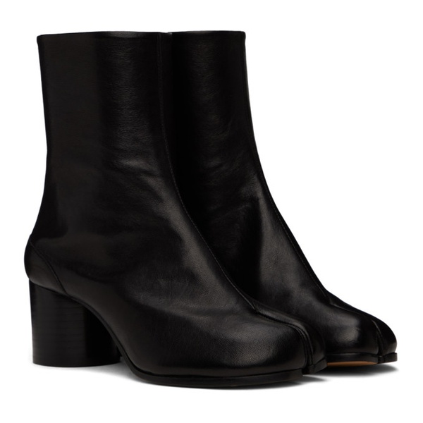 메종마르지엘라 메종마르지엘라 Maison Margiela Black Tabi Ankle Boots 241168F113019