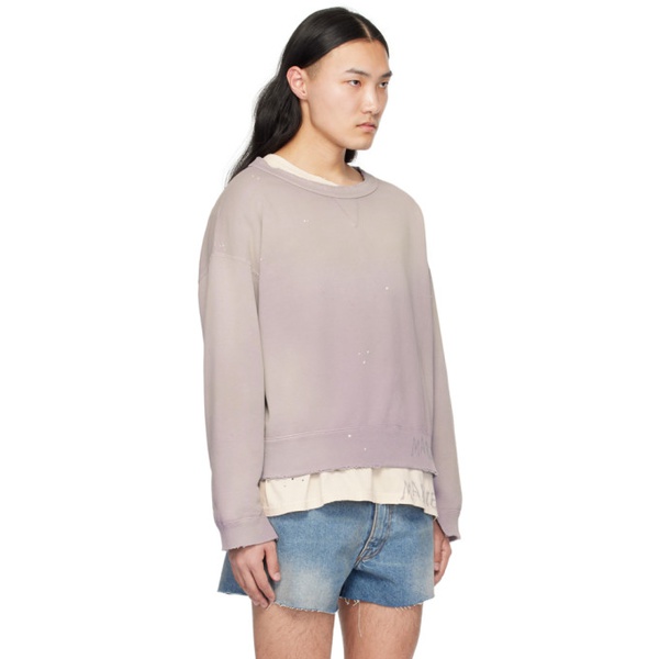 메종마르지엘라 메종마르지엘라 Maison Margiela Purple Handwritten Sweatshirt 241168M204007