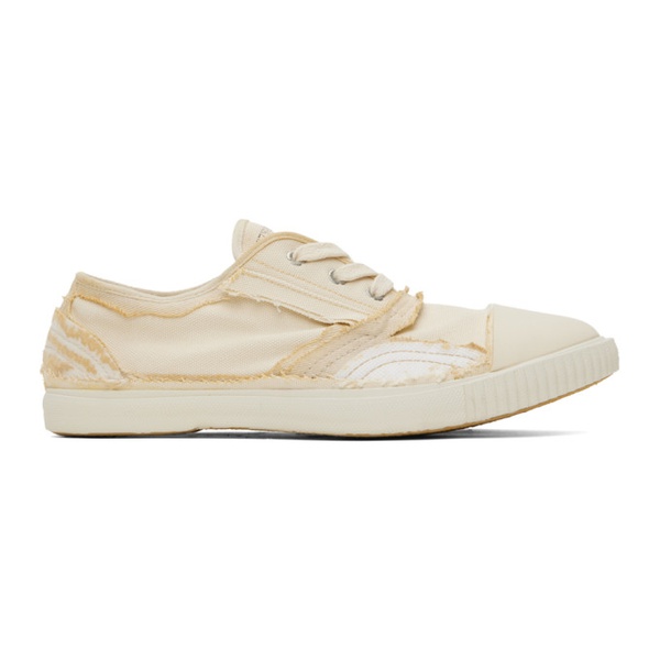 메종마르지엘라 메종마르지엘라 Maison Margiela Beige Inside-Out Sneakers 241168M237049