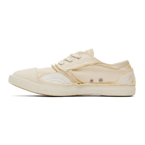 메종마르지엘라 메종마르지엘라 Maison Margiela Beige Inside-Out Sneakers 241168M237049