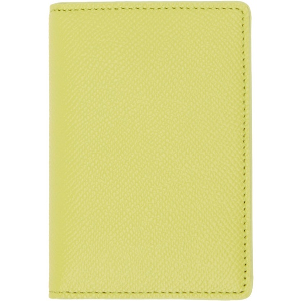 메종마르지엘라 메종마르지엘라 Maison Margiela Yellow Four Stitches Card Holder 231168M163001