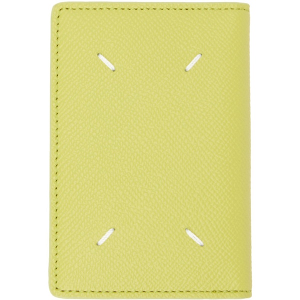 메종마르지엘라 메종마르지엘라 Maison Margiela Yellow Four Stitches Card Holder 231168M163001