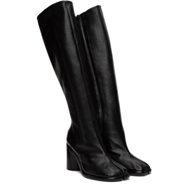 메종마르지엘라 메종마르지엘라 Maison Margiela Black Tabi Knee-High Boots 231168F115002