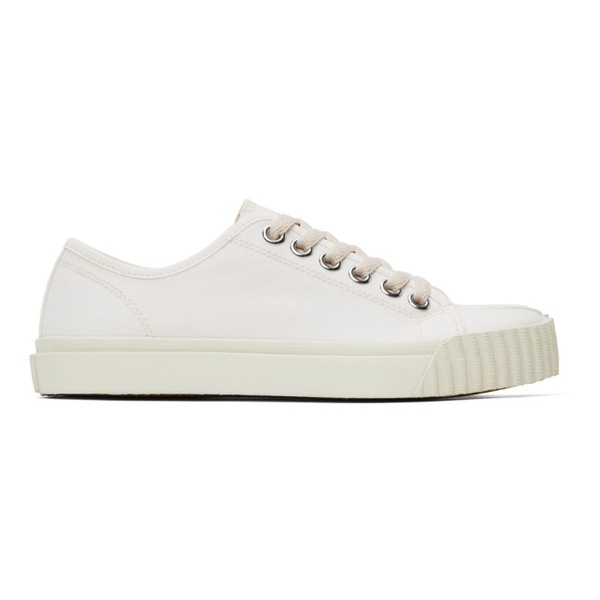 메종마르지엘라 메종마르지엘라 Maison Margiela 오프화이트 Off-White Tabi Sneakers 231168F128003