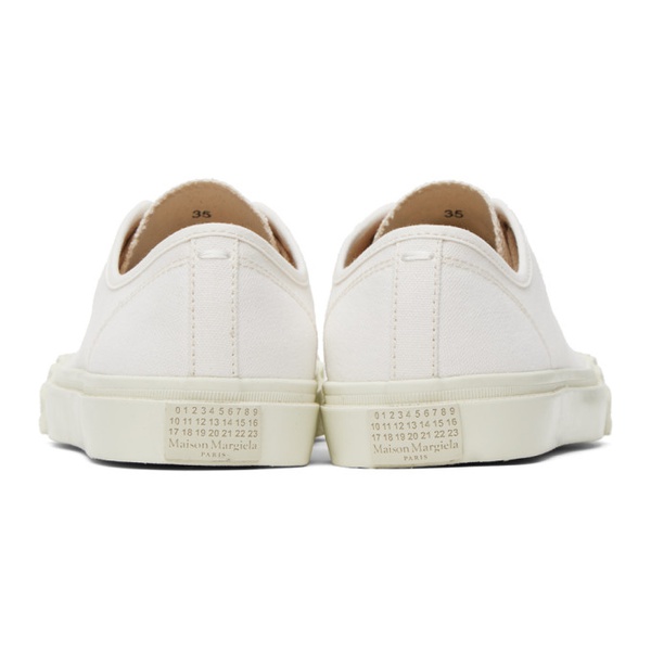 메종마르지엘라 메종마르지엘라 Maison Margiela 오프화이트 Off-White Tabi Sneakers 231168F128003