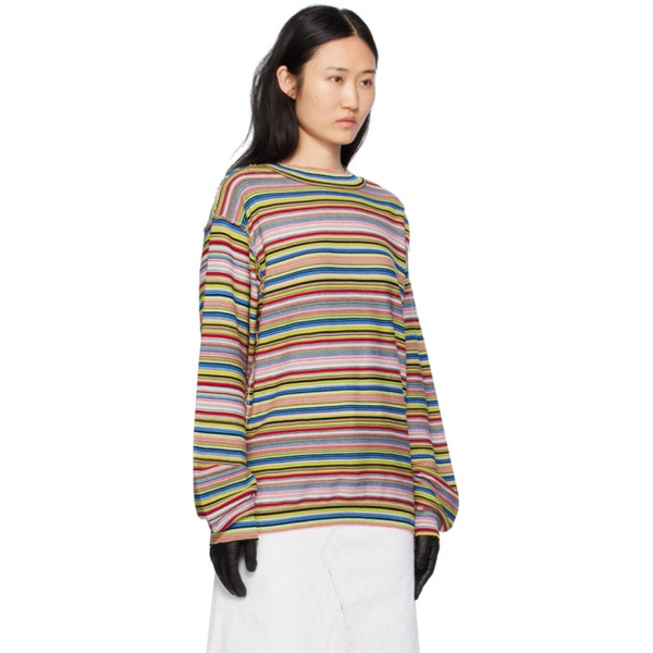 메종마르지엘라 메종마르지엘라 Maison Margiela Multicolor Stripe Sweater 241168F096008