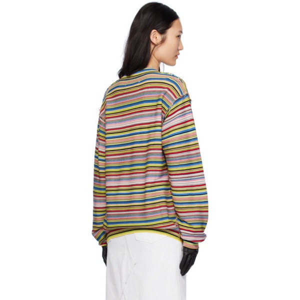 메종마르지엘라 메종마르지엘라 Maison Margiela Multicolor Stripe Sweater 241168F096008