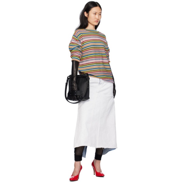 메종마르지엘라 메종마르지엘라 Maison Margiela Multicolor Stripe Sweater 241168F096008