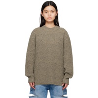 메종마르지엘라 Maison Margiela Brown Crewneck Sweater 231168F096002