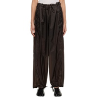 메종마르지엘라 Maison Margiela Brown Loose Trousers 231168F087014