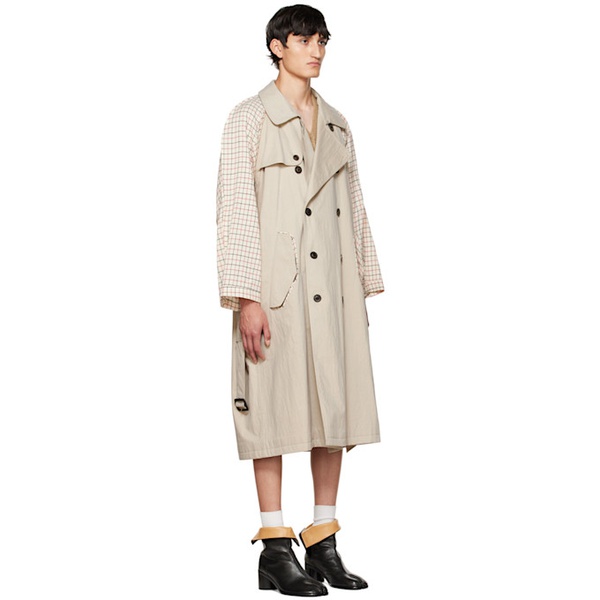 메종마르지엘라 메종마르지엘라 Maison Margiela Beige Layered Trench Coat 222168M184003