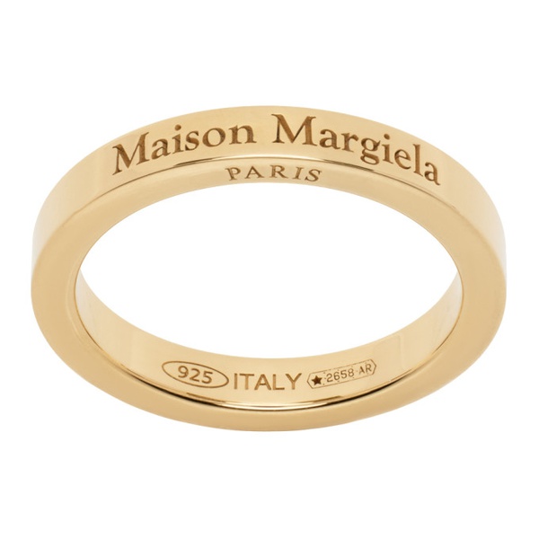 메종마르지엘라 메종마르지엘라 Maison Margiela Gold Logo Ring 231168F024000