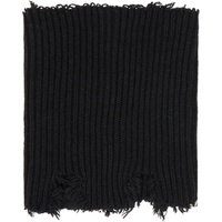 MM6 메종 마르지엘라 MM6 메종마르지엘라 Maison Margiela Black Ribbed Scarf 231188F028005