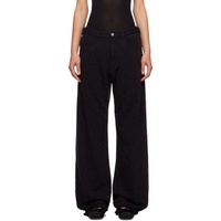 MM6 메종 마르지엘라 MM6 메종마르지엘라 Maison Margiela Black Wide-Leg Trousers 231188F087044