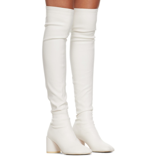  MM6 메종 마르지엘라 MM6 메종마르지엘라 Maison Margiela White Anatomic Boots 232188F113015