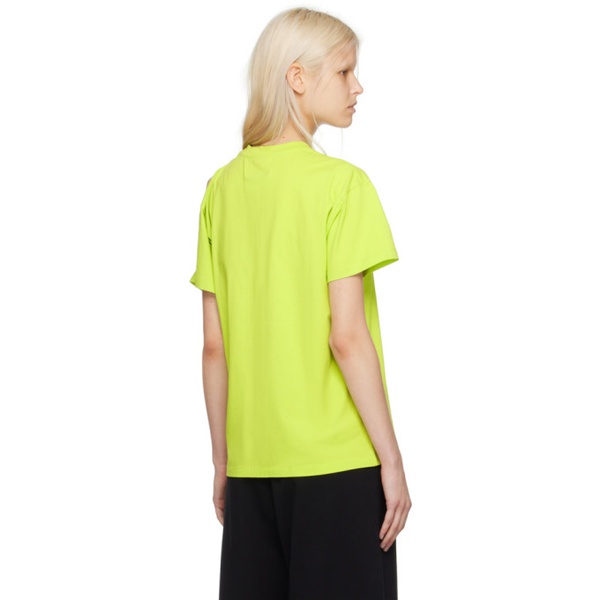  MM6 메종 마르지엘라 MM6 메종마르지엘라 Maison Margiela Green Safety Pin T-Shirt 241188F110023