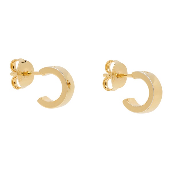  MM6 메종 마르지엘라 MM6 메종마르지엘라 Maison Margiela Gold Numeric Minimal Signature Hoop Earrings 241188M144001