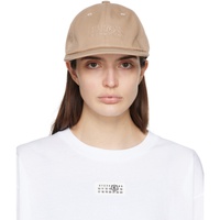 MM6 메종 마르지엘라 MM6 메종마르지엘라 Maison Margiela Beige Numeric Signature Cap 241188F016001