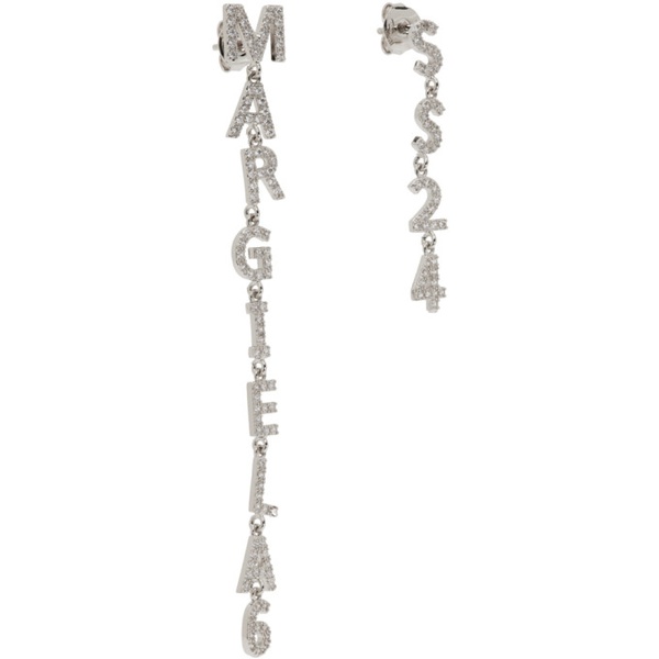  MM6 메종 마르지엘라 MM6 메종마르지엘라 Maison Margiela Silver Letter Earrings 241188F022006
