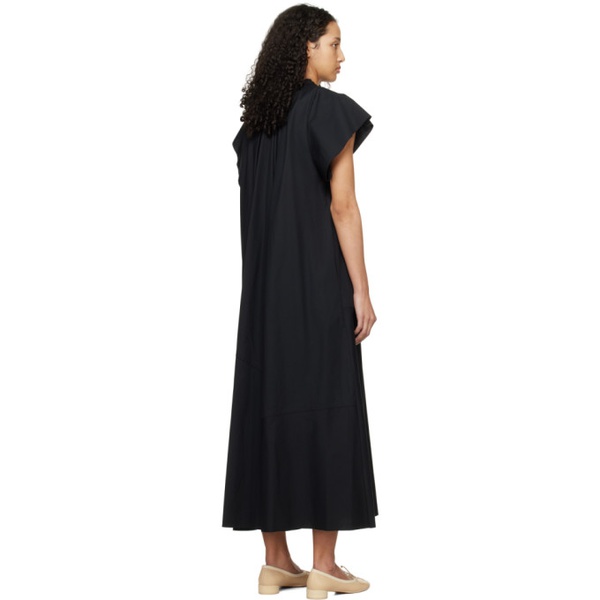  MM6 메종 마르지엘라 MM6 메종마르지엘라 Maison Margiela Black Gathered Maxi Dress 241188F055001