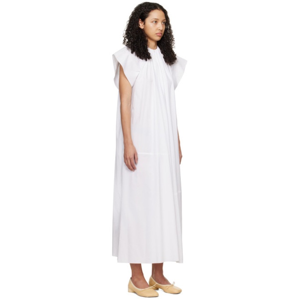  MM6 메종 마르지엘라 MM6 메종마르지엘라 Maison Margiela White Gathered Maxi Dress 241188F055003