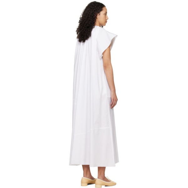  MM6 메종 마르지엘라 MM6 메종마르지엘라 Maison Margiela White Gathered Maxi Dress 241188F055003