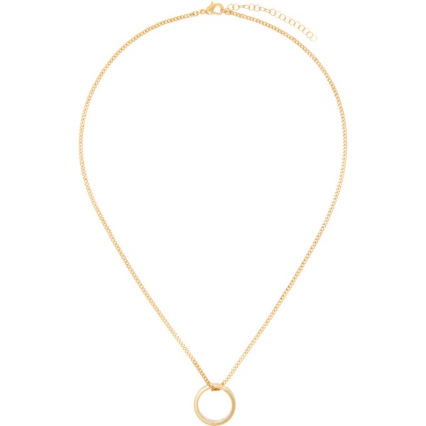  MM6 메종 마르지엘라 MM6 메종마르지엘라 Maison Margiela Gold Numeric Minimal Signature Pendant Ring Necklace 241188M145001