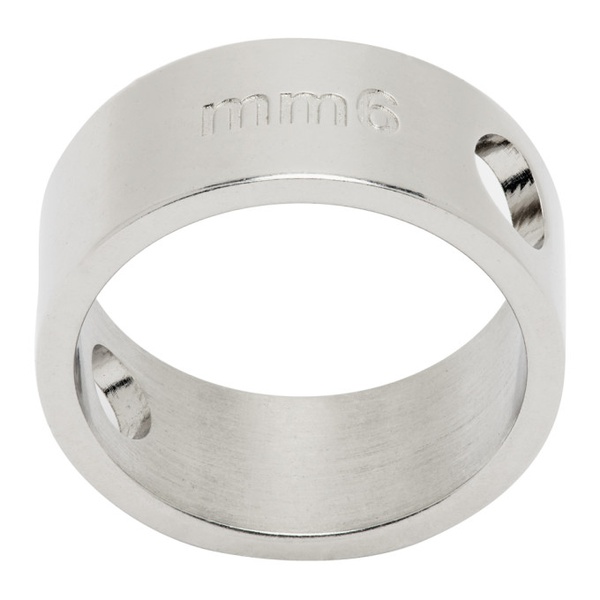  MM6 메종 마르지엘라 MM6 메종마르지엘라 Maison Margiela Silver Circle Hole Ring 241188M147023