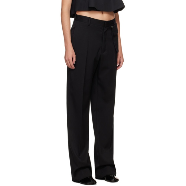  MM6 메종 마르지엘라 MM6 메종마르지엘라 Maison Margiela Black Tailoring Trousers 241188F087001