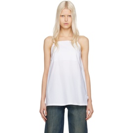 MM6 메종 마르지엘라 MM6 메종마르지엘라 Maison Margiela White Low Back Camisole 241188F111011