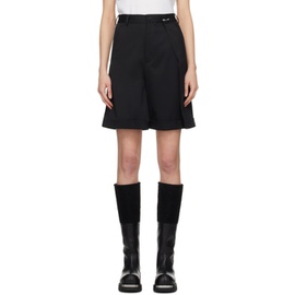 MM6 메종 마르지엘라 MM6 메종마르지엘라 Maison Margiela Black Safety Pin Shorts 241188F088006