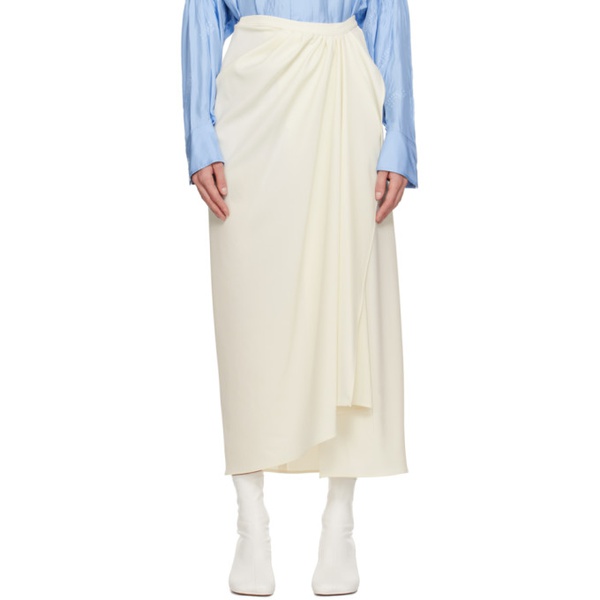  MM6 메종 마르지엘라 MM6 메종마르지엘라 Maison Margiela 오프화이트 Off-White Wrap Maxi Skirt 232188F093008