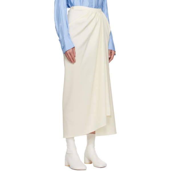  MM6 메종 마르지엘라 MM6 메종마르지엘라 Maison Margiela 오프화이트 Off-White Wrap Maxi Skirt 232188F093008