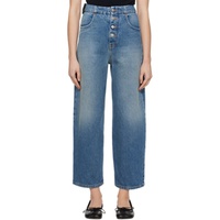 MM6 메종 마르지엘라 MM6 메종마르지엘라 Maison Margiela Blue Straight-Leg Jeans 241188F069016