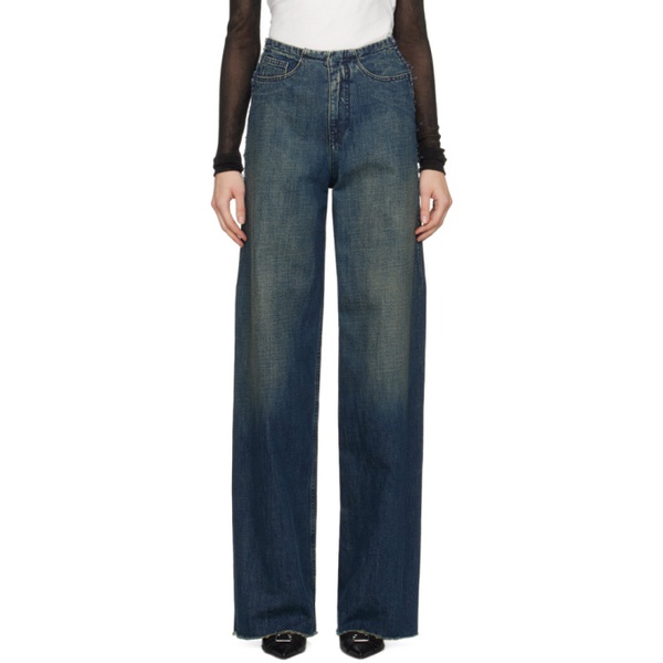  MM6 메종 마르지엘라 MM6 메종마르지엘라 Maison Margiela Blue Five-Pocket Jeans 241188F069013